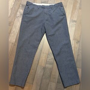 J.Crew Bowery Pants Men’s 36x32 Chambray Blue Linen Cotton Slim Fit